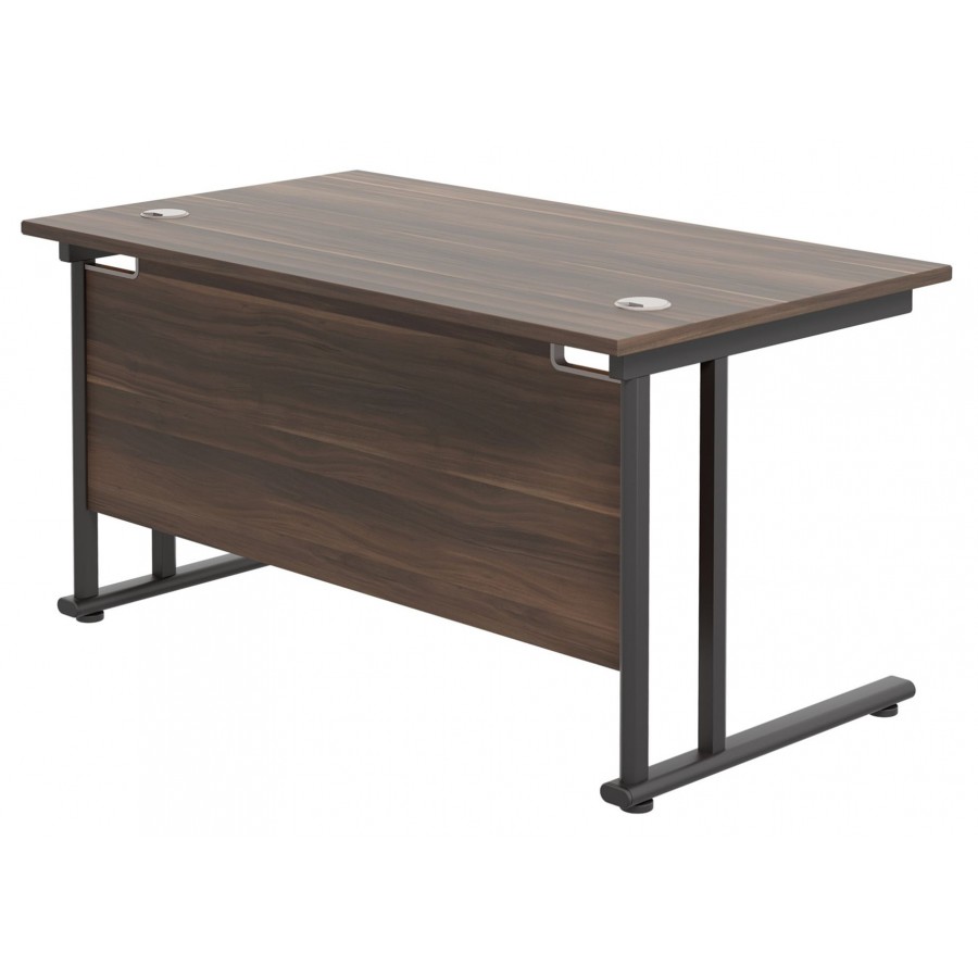 Olton Twin Cantilever  800mm Deep Straight Office Desk